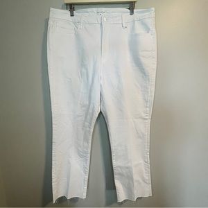Good American Good Legs Straight Jeans White NWT